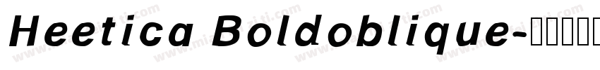 Heetica Boldoblique字体转换